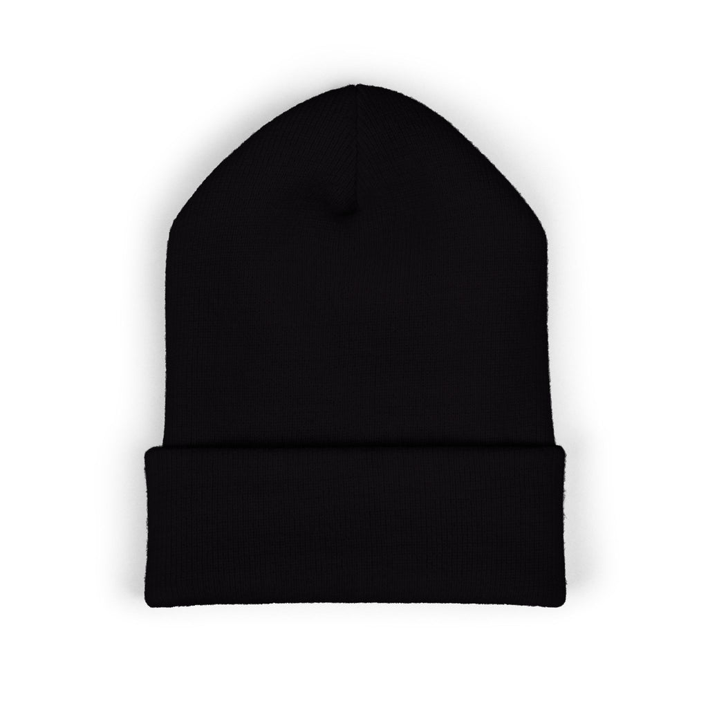 MK10 Embroidered Cuffed Beanie — Classic Knit Winter Hat